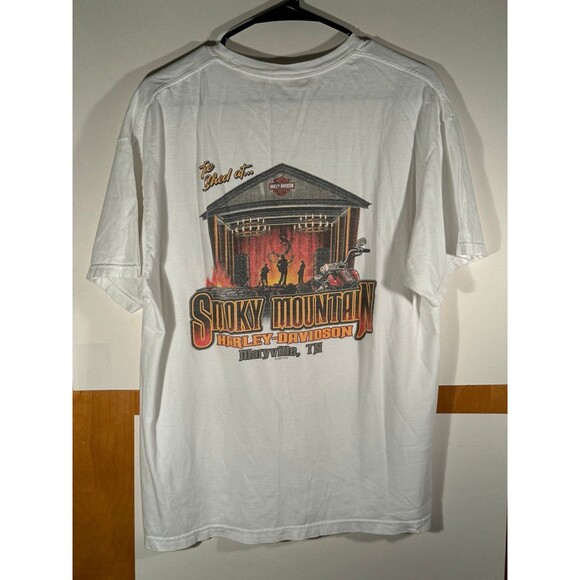 Vintage Harley Davidson Motorcycles The Shed Maryville Tennessee Shirt Large USA - Picture 7 of 10